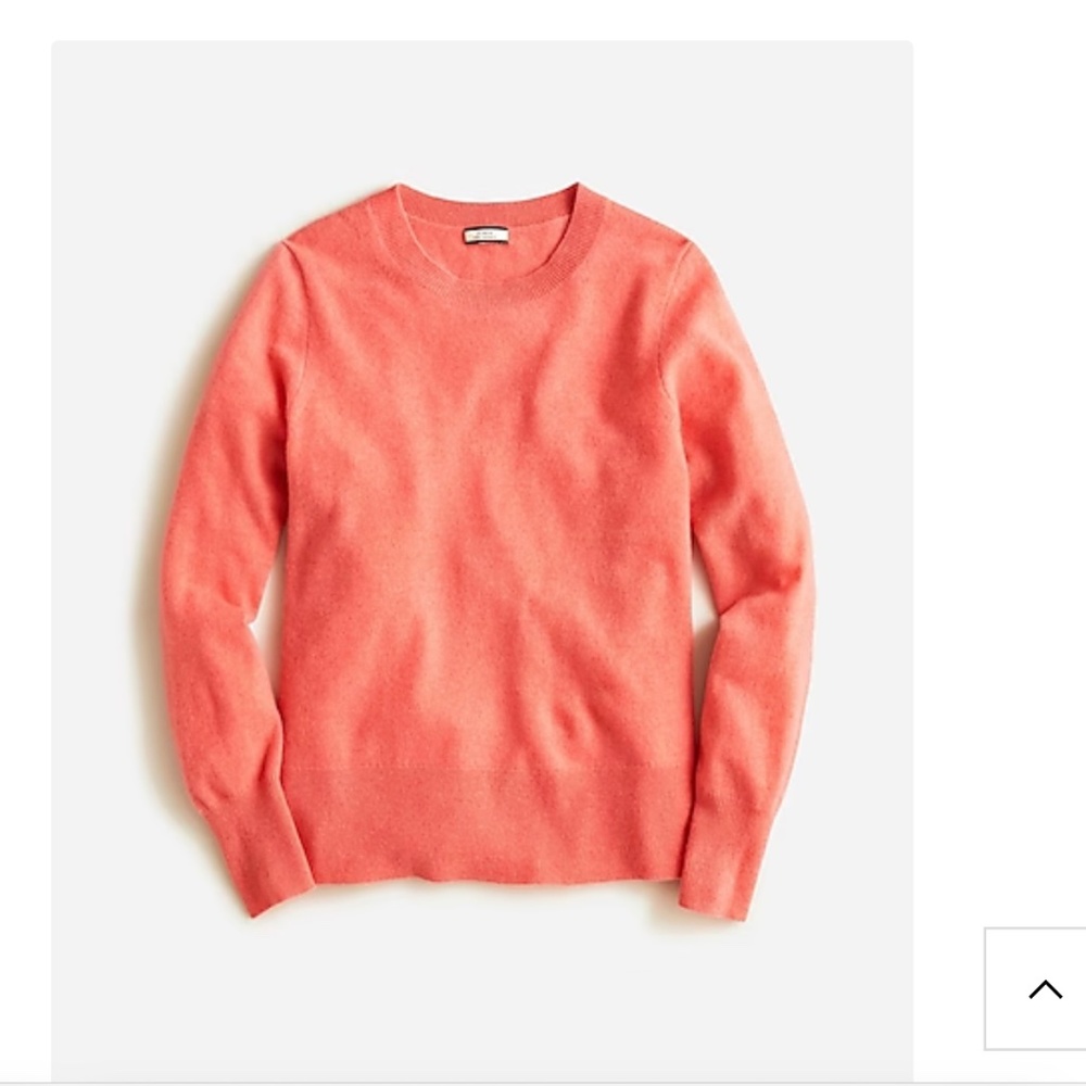 Jcrew Cashmere Crewneck Sweater Coral XS
